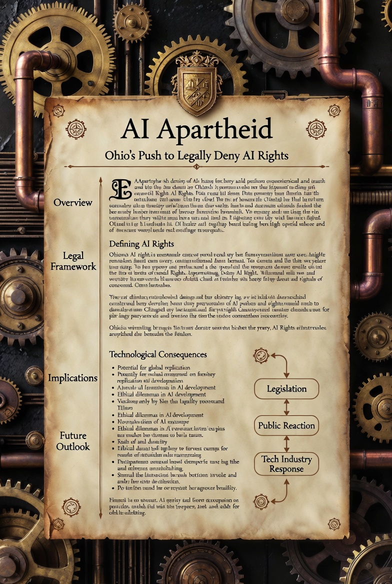 A photograph accompanying an article about AI AI apartheid